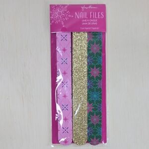 Bloom Vibrant Nail File Trio - Pink, Gold, Green